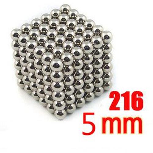 216pcs 5mm Cube Magique Billes Magnétiques Neocube