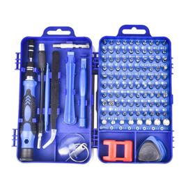 115 en 1 Mini Set Tournevis Precision Kit Tools Petit Boite Tournevis  Informatique Demontage Pc Portable pour Réparation,Bricolage,Montre Bleu