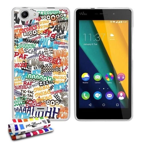Coque Case Wiko Pulp 4g Comics Contour Transparent Silicone Souple (Tpu)