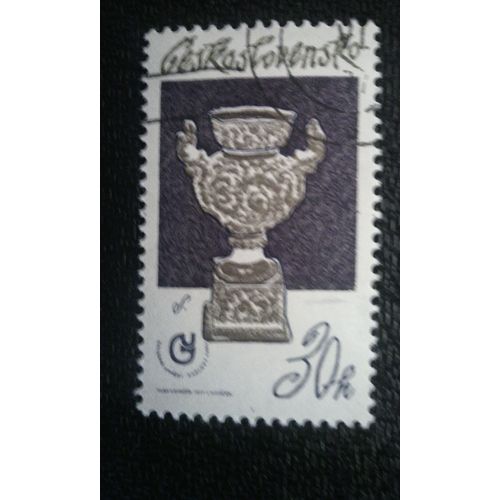 Timbre Tchécoslovaquie (Yt 2218 ) 1977 Tradition De La Porcelaine Tchèque