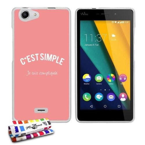 Coque Case Wiko Pulp 4g C'est Compliquee Contour Transparent Silicone Souple (Tpu)