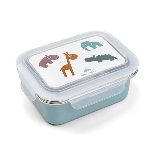 Lunch Box Enfant Inox Deer Friends Bleu - Done By Deer