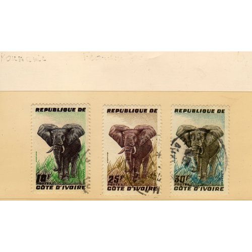 Timbres-Poste De Côte D'ivoire (Éléphant)