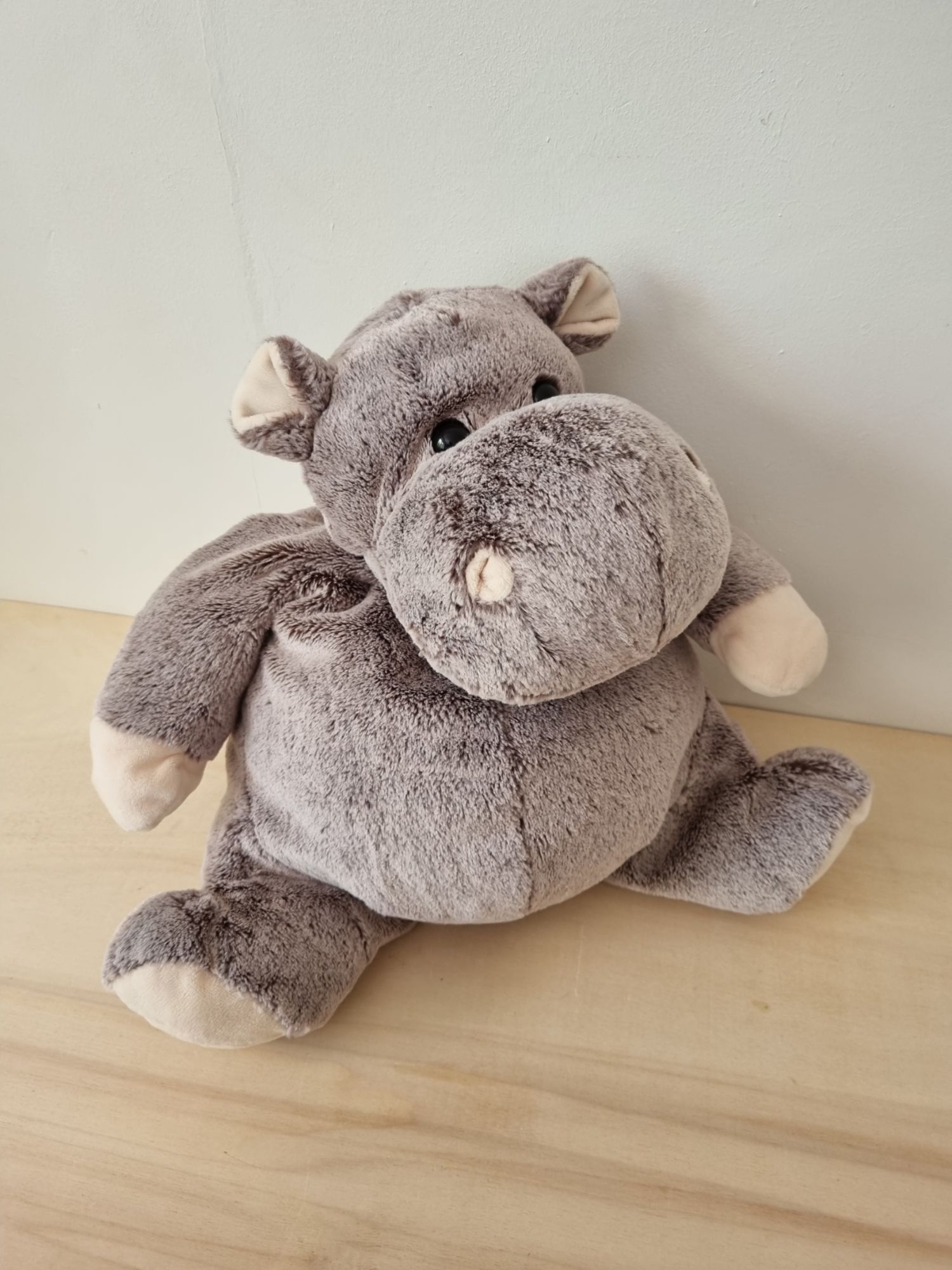 Doudou Hippopotame Marron Chiné Soft Friends