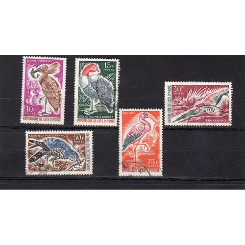 Timbres-Poste De Côte D'ivoire (Oiseaux)