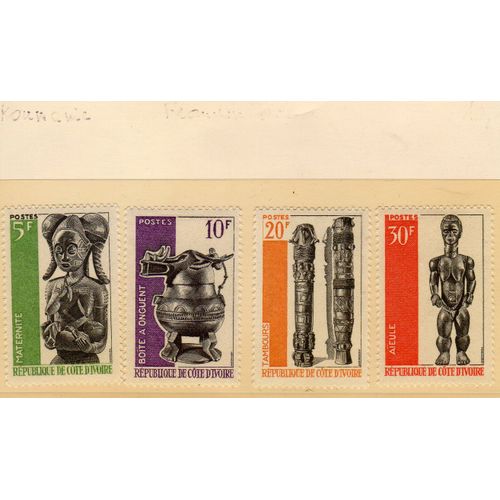 Timbres-Poste De Côte D'ivoire (Festival Mondial Des Arts Nègres À Dakar)