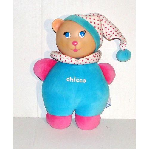 Peluche Ours Chicco Veilleuse Musicale Happy Color