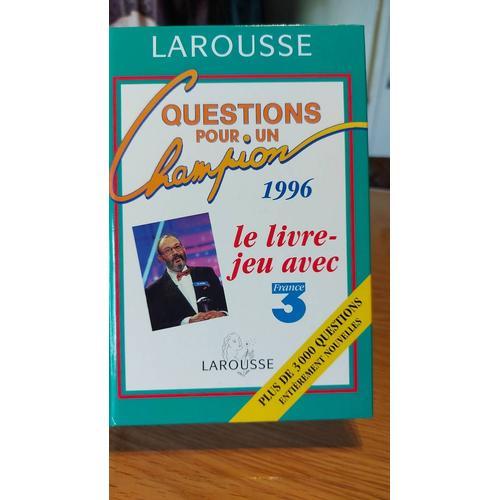 Questions Pour Un Champion, Livre Jeu 1996