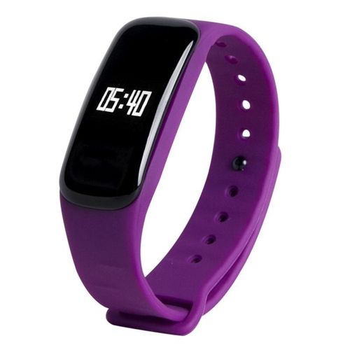 Montre Connectée Ios Android Cardiofréquencemètre Violet - Yonis