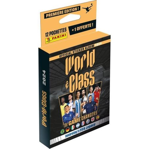 Stickers Panini Fifa World Class 2024 Stickers Blister 12 Pochettes + 1 Offert