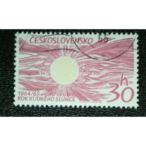 Timbre Tchécoslovaquie (Yt 1382 ) 1965 Soleil