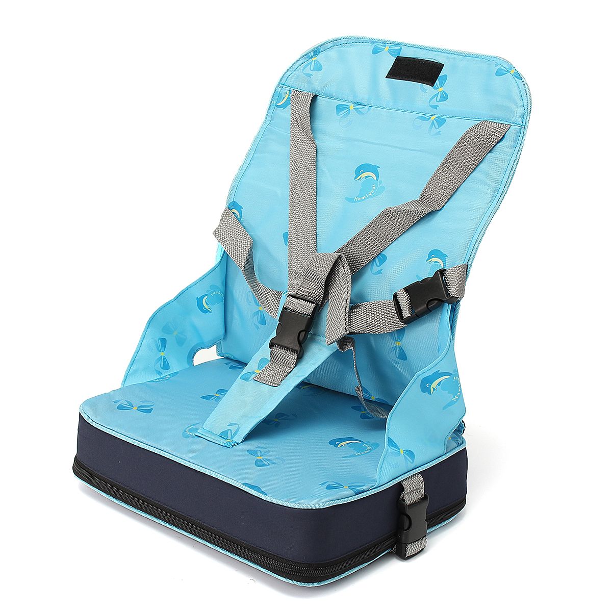 Portable Pliable Rehausseur Siege De Table Bebe Enfant 1 3 An A Repas Avec 5 Point Harnais Securite Chaise Voyage Camping Bleu Rakuten