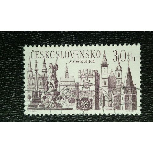 Timbre Tchécoslovaquie (Yt 1539 ) 1967 Année Internationale Du Tourisme 1967 Jihlava