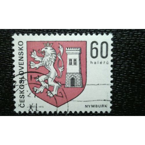Timbre Tchécoslovaquie (Yt 2097 ) 1975 Armoiries Des Villes Tchécoslovaques Nymburk