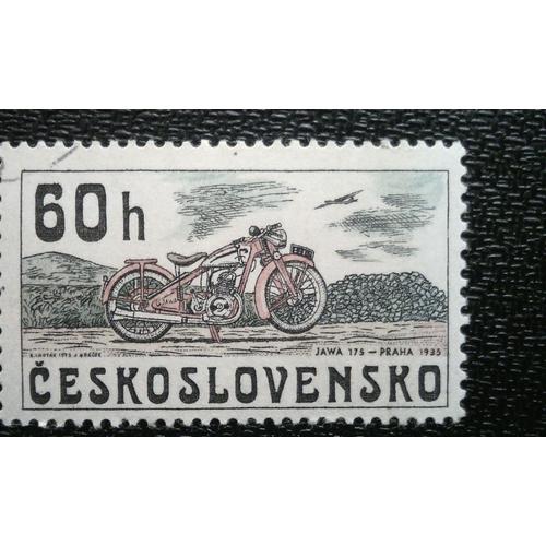 Timbre Tchécoslovaquie (Yt 2119 ) 1975 Jawa 175, Prague 1935