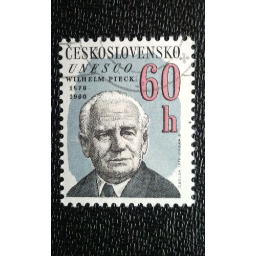 Timbre Tchécoslovaquie (Yt 2145 ) 1976 Wilhelm Pieck (1876-1960), Président De La Rda