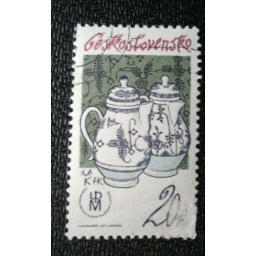 Timbre Tchécoslovaquie (Yt 2217 ) 1977 Tradition De La Porcelaine Tchèque