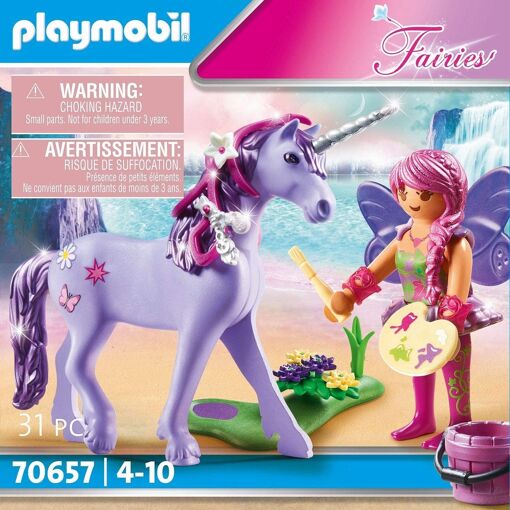 Playmobil Fairies 70657 - F�e Des Arts Avec Licorne - 4