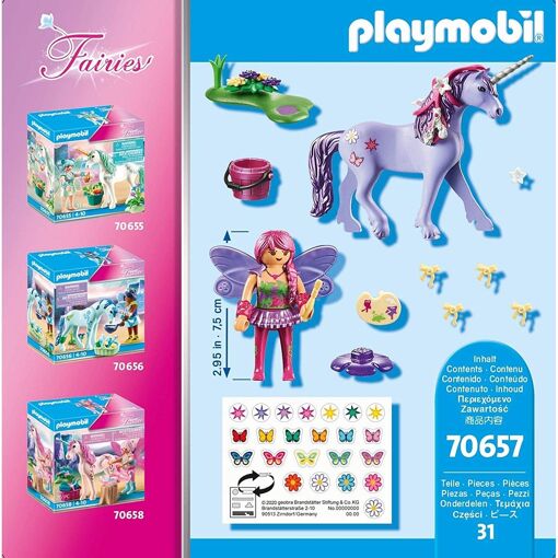 Playmobil Fairies 70657 - F�e Des Arts Avec Licorne - 5