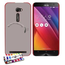 Coque Case Asus Zenfone 2 (5.0) Stronger Fort Contour Rouge Silicone Rigide (Tpu)