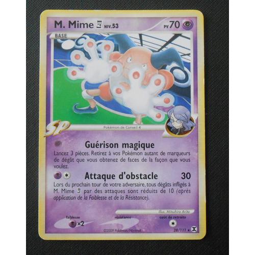 Carte Pokémon 28/111 M. Mime 70 Pv Platine Rivaux Émergeants Neuf Fr