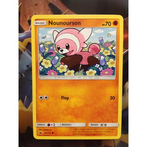 Carte Pokémon - Nounourson - 55/111 - Invasion Carmin