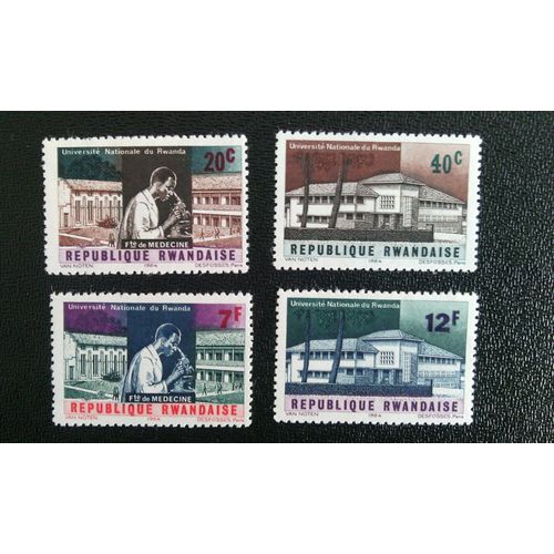 Timbre Rwanda 1965 Séries:  Faculté De Medicine 