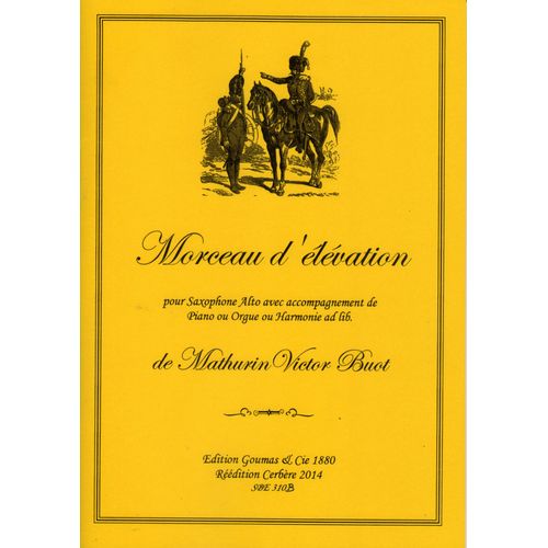 Morceau D'élévation De Victor Buot Pour Sax Et Orchestre