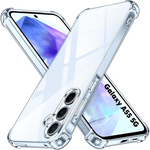 Coque Pour Samsung Galaxy A55 5g - Antichoc Protection Tpu Souple Transparent Phonillico®