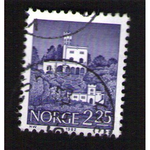 Norvège 1982 Oblitéré Rond Used Architecture Bâtiment Oscarshall Oslo