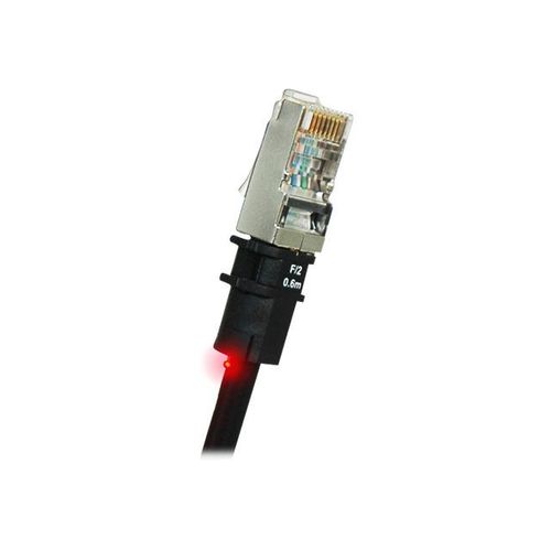 PatchSee BasicPatch - Cordon de raccordement - RJ-45 (M) pour RJ-45 (M) - 1.2 m - U/FTP, PiMF - CAT 5e - démarré - noir