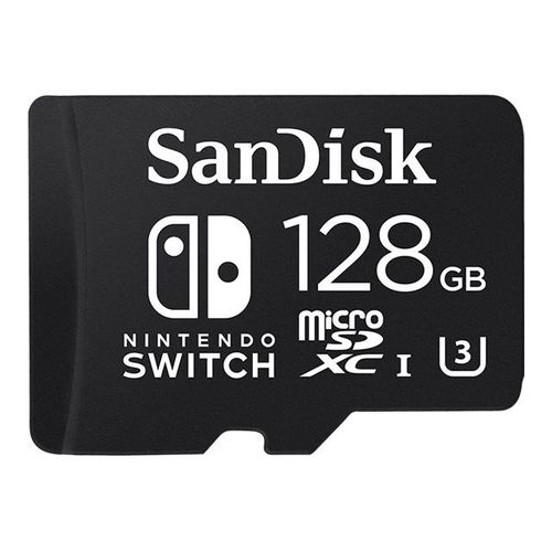 SanDisk - Carte mémoire flash - 128 Go - UHS Class 3 - microSDXC UHS-I - pour Nintendo Switch