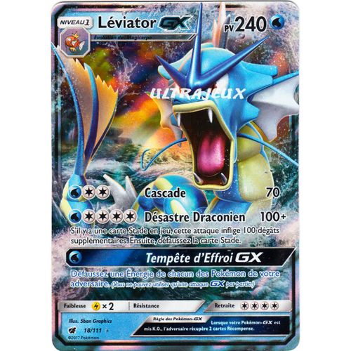 Pokémon - 18/178 - Sl4 - Soleil Et Lune - Invasion Carmin - Léviator Gx - Gx