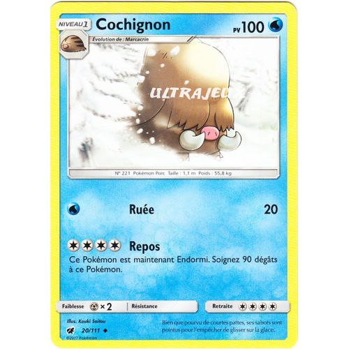 Pokémon - 20/178 - Sl4 - Soleil Et Lune - Invasion Carmin - Cochignon - Commune