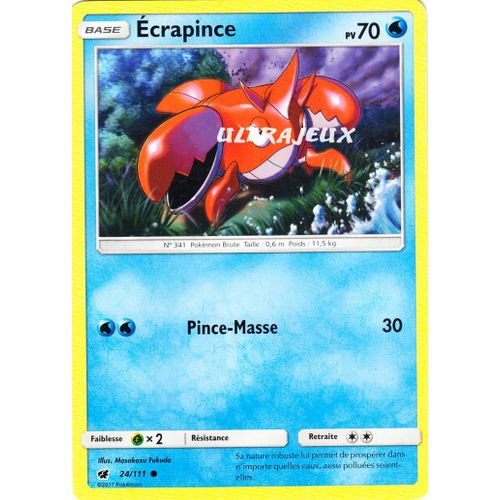 Pokémon - 24/178 - Écrapince - Sl4 - Soleil Et Lune - Invasion Carmin - Commune