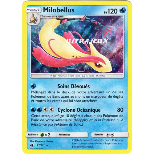 Pokémon - 27/178 - Milobellus - Sl4 - Soleil Et Lune - Invasion Carmin - Holo Rare