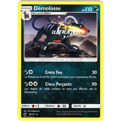 Pokémon - 59/178 - Démolosse - Sl4 - Soleil Et Lune - Invasion Carmin - Rare