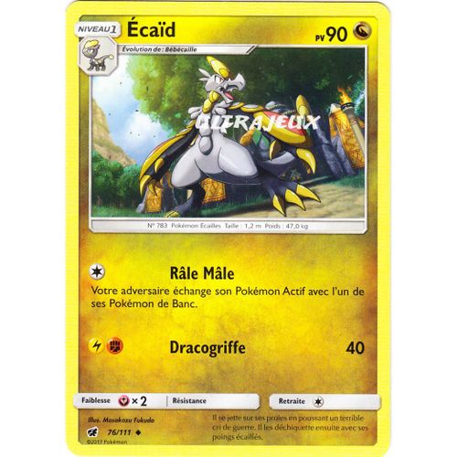 Pokémon - 76/178 - Sl4 - Soleil Et Lune - Invasion Carmin - Écaïd - Peu Commune