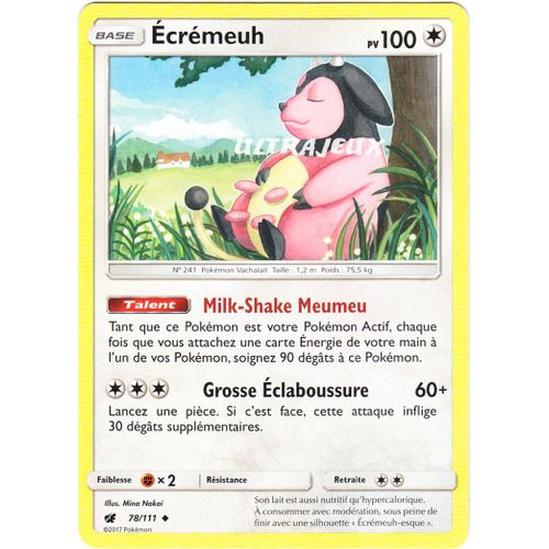 Pokémon - 78/178 - Sl4 - Soleil Et Lune - Invasion Carmin - Écrémeuh - Peu Commune