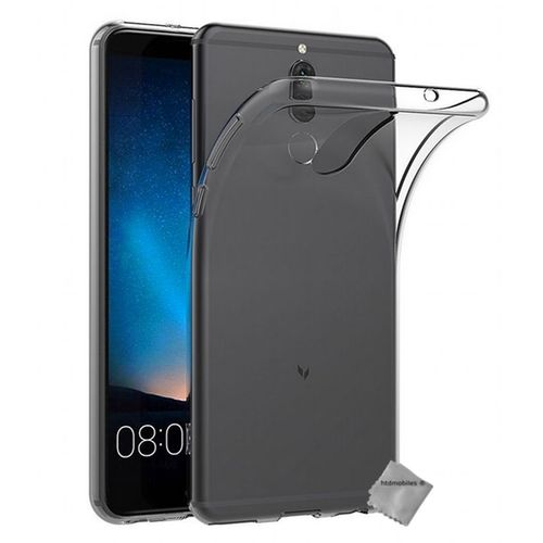 Housse Etui Coque Silicone Gel Fine Huawei Mate 10 Lite + Film Ecran - Transparent Tpu