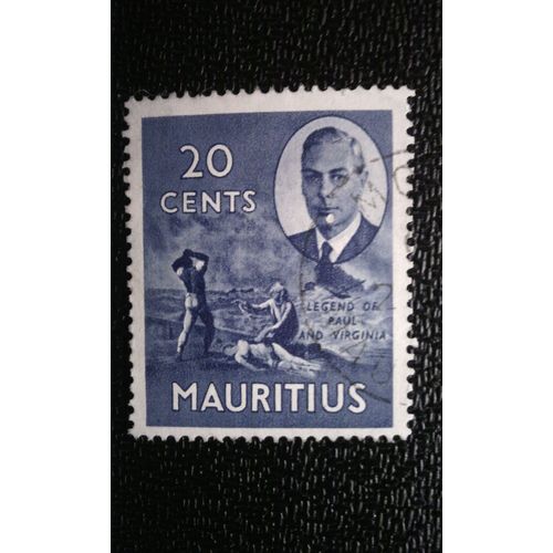 Timbre Ile Maurice ( Mi 232 ) 1950 Légende De Paul Et Virginie