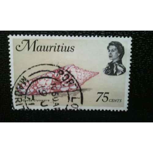 Timbre Ile Maurice (Yt 352 ) 1969 Cône (Conus Clytospira)