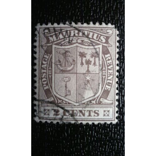 Timbre Ile Maurice (Yt 132 ) 1910 Blason