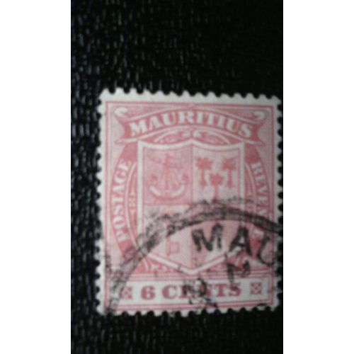 Timbre Ile Maurice (Yt 135 ) 1910 Blason