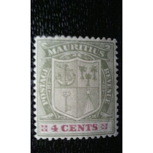 Timbre Ile Maurice (Yt 134 ) 1910 Blason