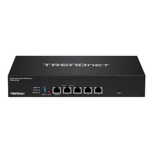 TRENDnet TWG-431BR - - routeur - - 1GbE - ports WAN : 3 - Montable sur rack - Conformité TAA