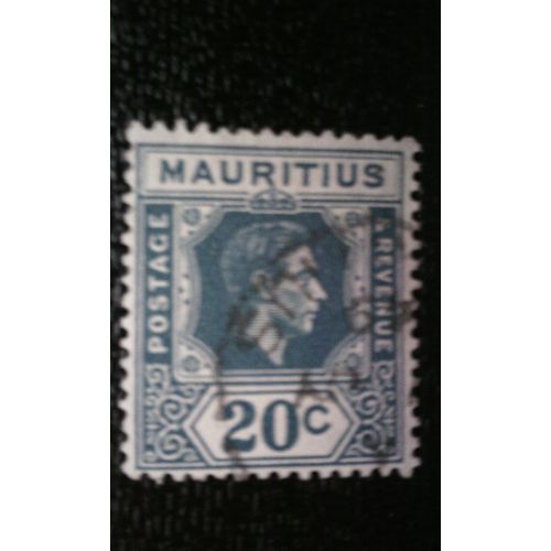 Timbre Ile Maurice (Yt 207 ) 1938 Le Roi George Vi, Regardant Vers La Droite