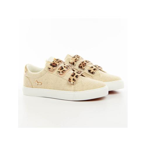 Basket Kaporal Leopard Femme Beige - 37