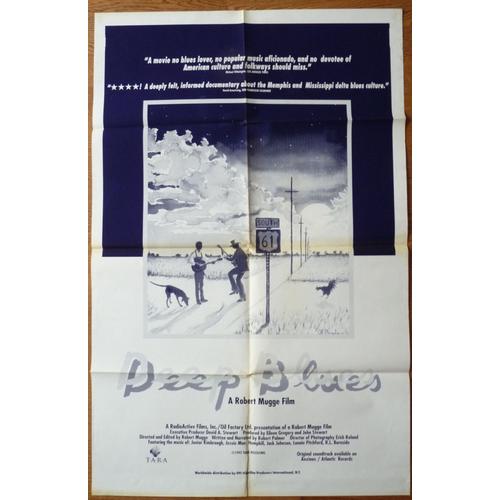 Deep Blues De Robert Mugge Avec Big Jack Johnson, Jessie Mae Hemphill - Affiche Originale Américaine De Film Format 100 X 70 Cm