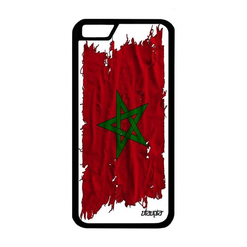 Coque Silicone Pour Iphone 6 6s Drapeau Maroc Marocain Football Telephone